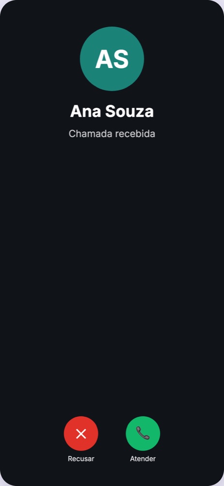 Chamada recebida
