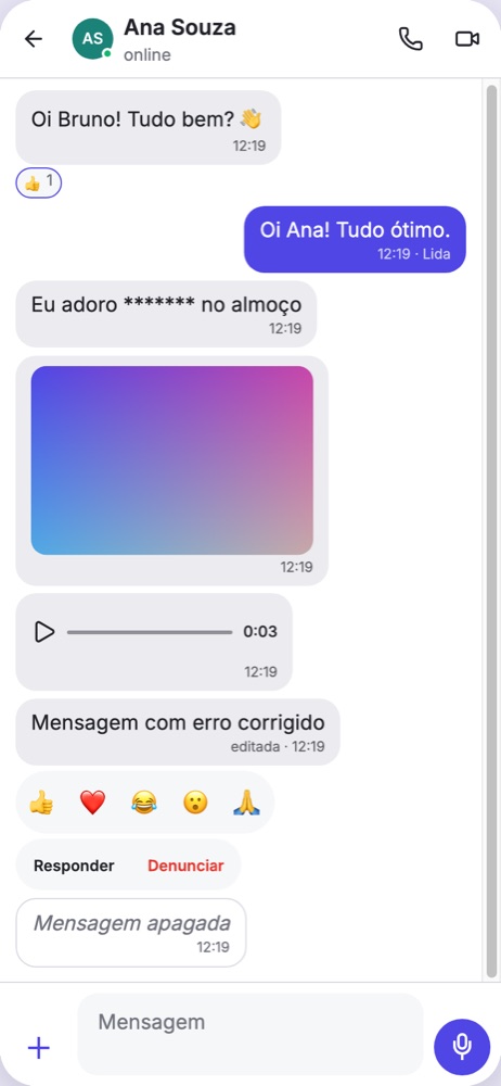 Reagir e responder